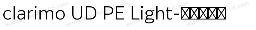 clarimo UD PE Light字体转换